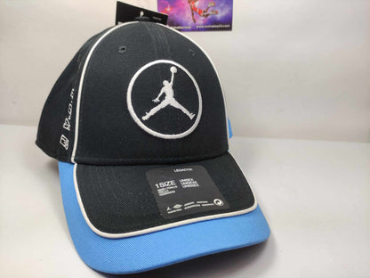 GORRA JORDAN CURVA LEGACY91 BLACK BLUE RACER UNITALLA ADULTO