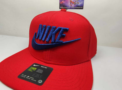 GORRA NIKE PRO FUTURA RED BLUE BIG LOGO