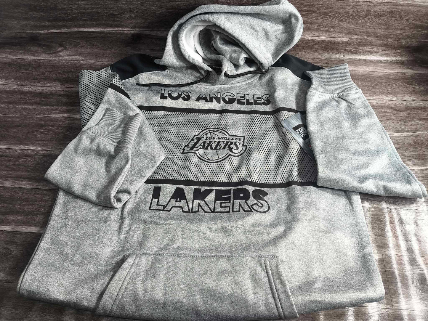 SUDADERA HOODIE LAKERS GREY NBA STORE UNK OFICIAL