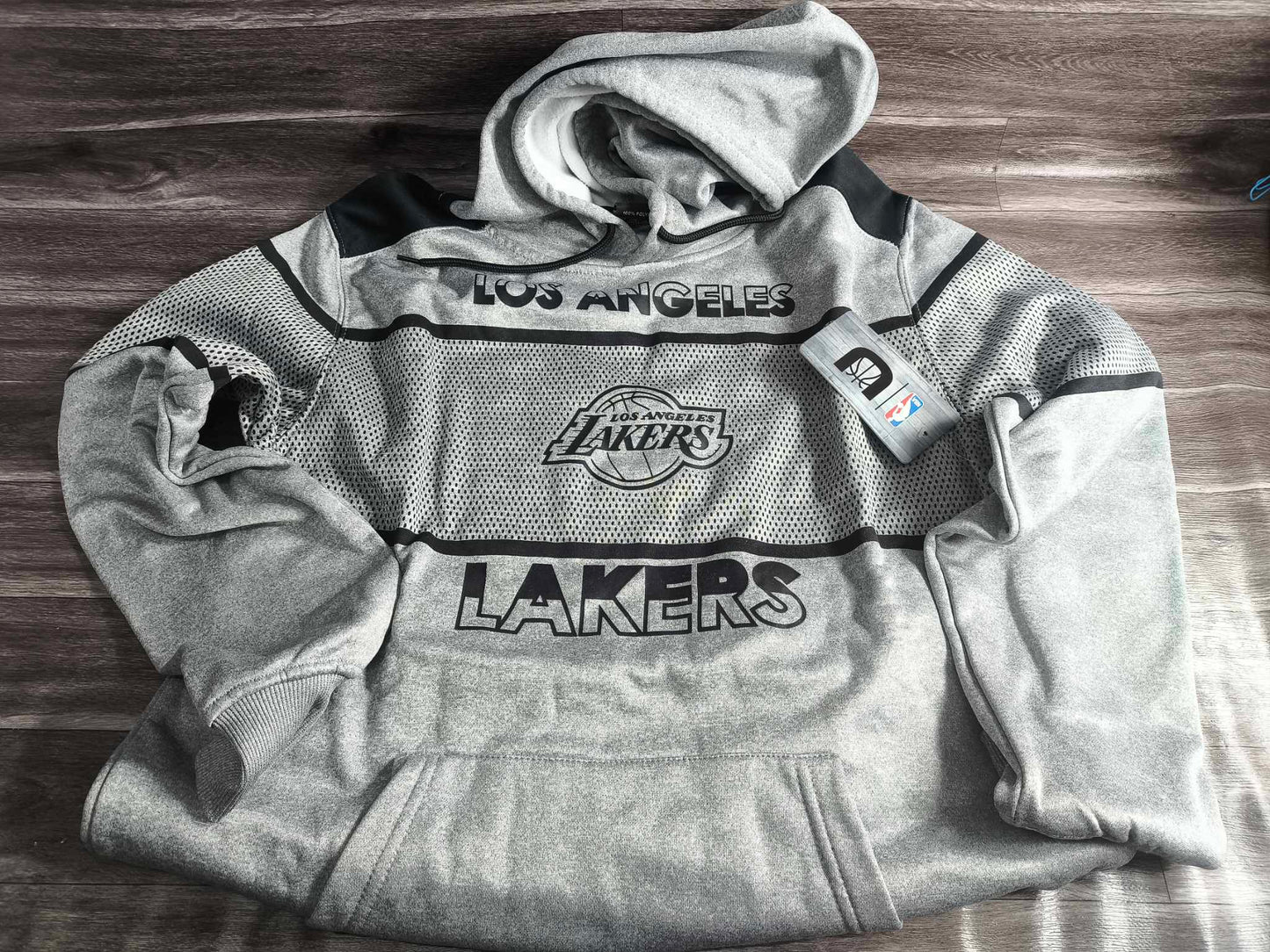 SUDADERA HOODIE LAKERS GREY NBA STORE UNK OFICIAL