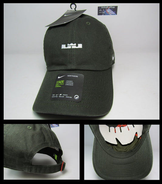 GORRA NIKE CURVA LEBRON JAMES MILITARY GREEN
