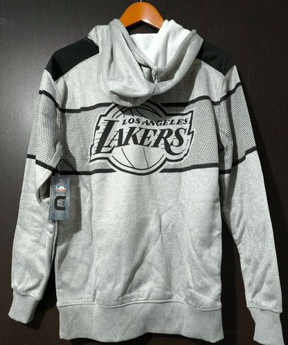 SUDADERA HOODIE LAKERS GREY NBA STORE UNK OFICIAL (S)
