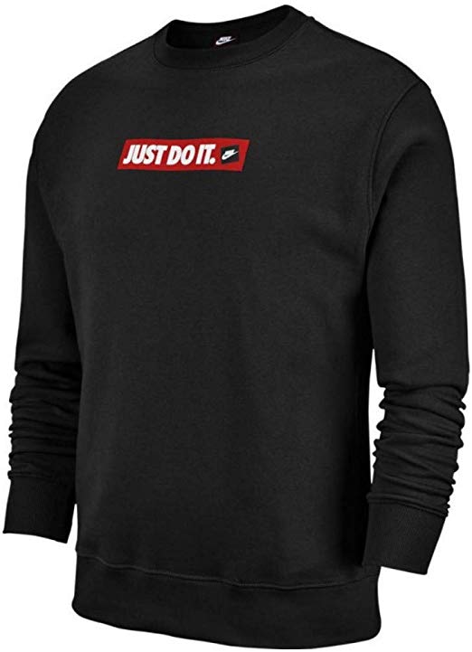 SUDADERA NIKE JUST DO IT BLACK CREW