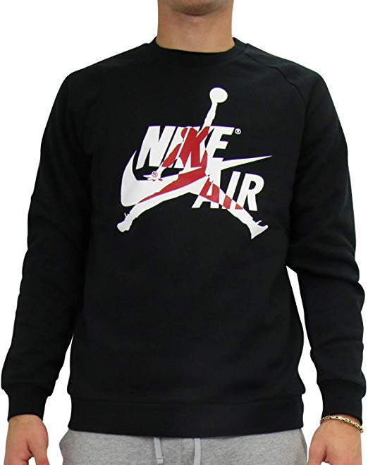SUDADERA JORDAN JUMPMAN CLASSICS FLEECE CREW BLACK