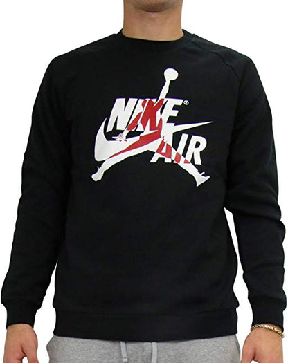 SUDADERA JORDAN JUMPMAN CLASSICS FLEECE CREW BLACK