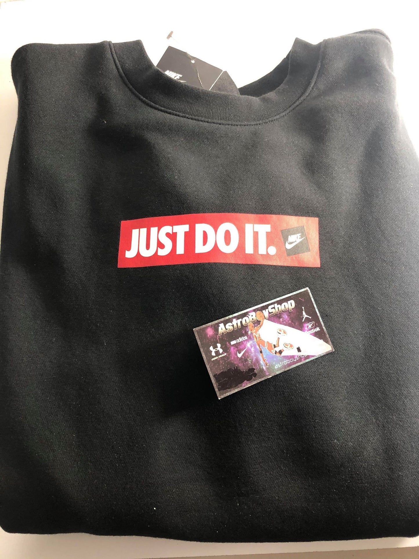 SUDADERA NIKE JUST DO IT BLACK CREW