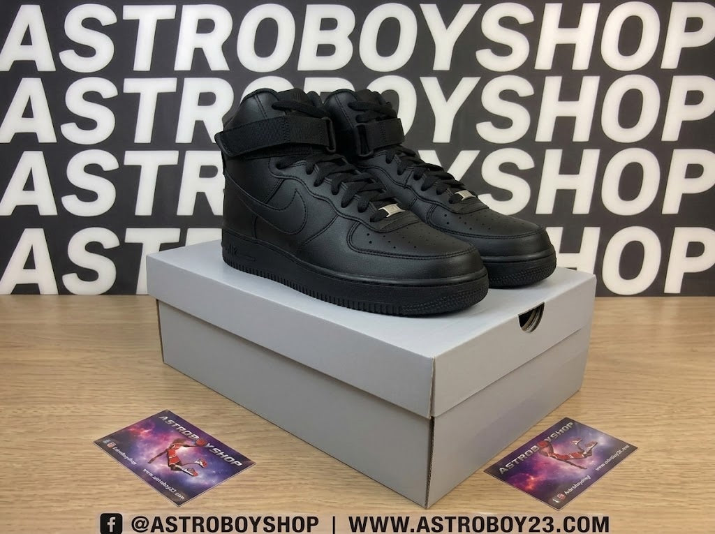 NIKE AIR FORCE 1 HIGH TRIPLE BLACK EN CAJA