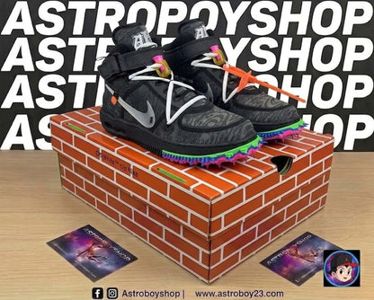 NIKE AIR FORCE ONE X OFF WHITE BLACK EN CAJA
