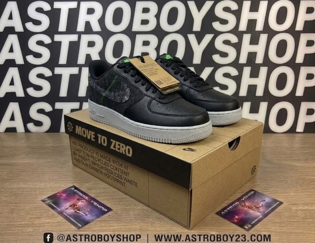 AIR FORCE ONE TRASH BLACK GREEN EN CAJA