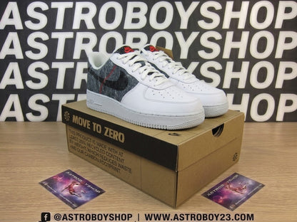 NIKE AIR FORCE ONE TRASH WHITE EN CAJA