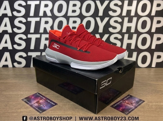 UNDER ARMOUR CURRY 3 ZERO RED GREY EN CAJA