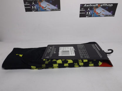 CALCETAS JORDAN BLACK YELLOW DELGADAS (L)