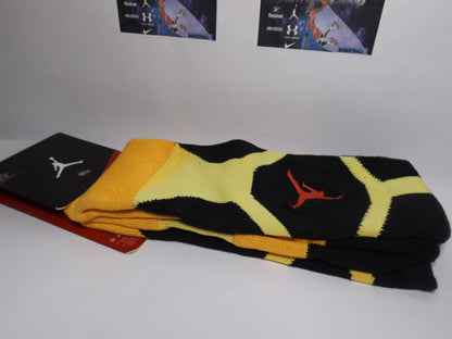 CALCETAS JORDAN BLACK YELLOW DRI-FIT GRUESAS (XL)