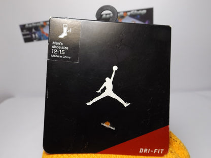 CALCETAS JORDAN BLACK YELLOW DRI-FIT GRUESAS (XL)