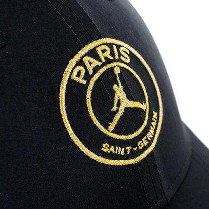 GORRA JORDAN CURVA LEGACY91 X PSG PARIS BLACK GOLD UNITALLA