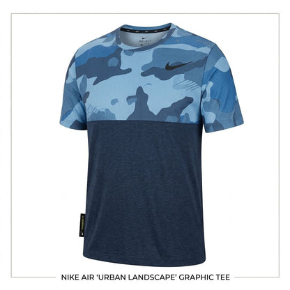 PLAYERA NIKE CAMOUFLAGE BLUE DRI FIT STARDAR FIT