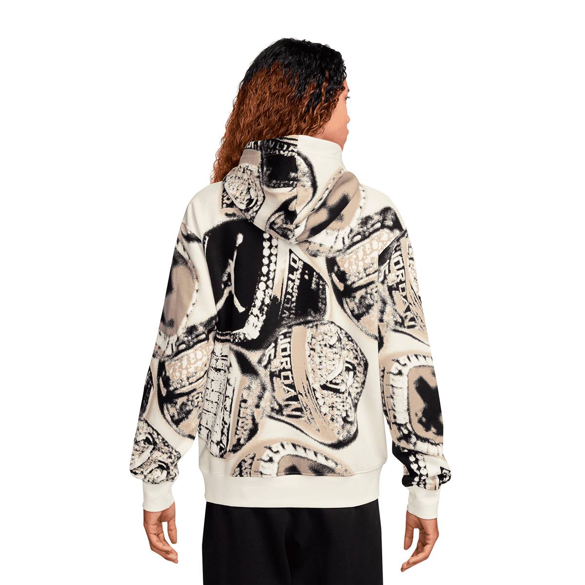 SUDADERA JORDAN PULLOVER MVP RINGS WHITE (L)