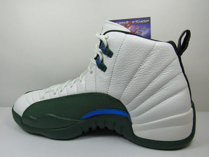 JORDAN 12 BUCKS GREEN EN CAJA