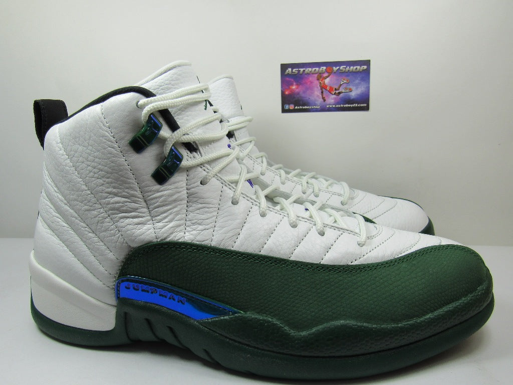 JORDAN 12 BUCKS GREEN EN CAJA