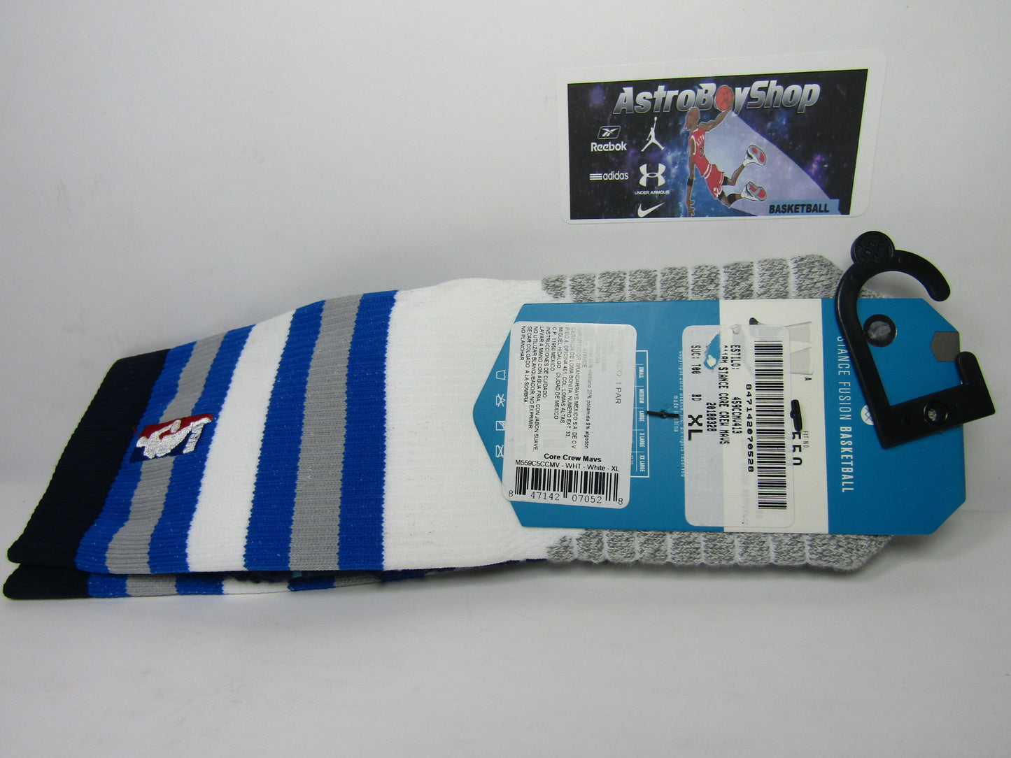 CALCETAS STANCE MAVS WHITE X NBA OFICIAL (XL)