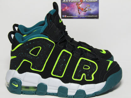 PIPPEN AIR MORE UPTEMPO KIDS "BLACK VOLT" KIDS EN CAJA (18 CM)