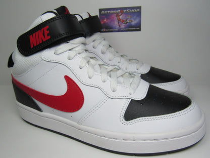 NIKE COURT BOROUGHT 2 MID WHITE RED EN CAJA