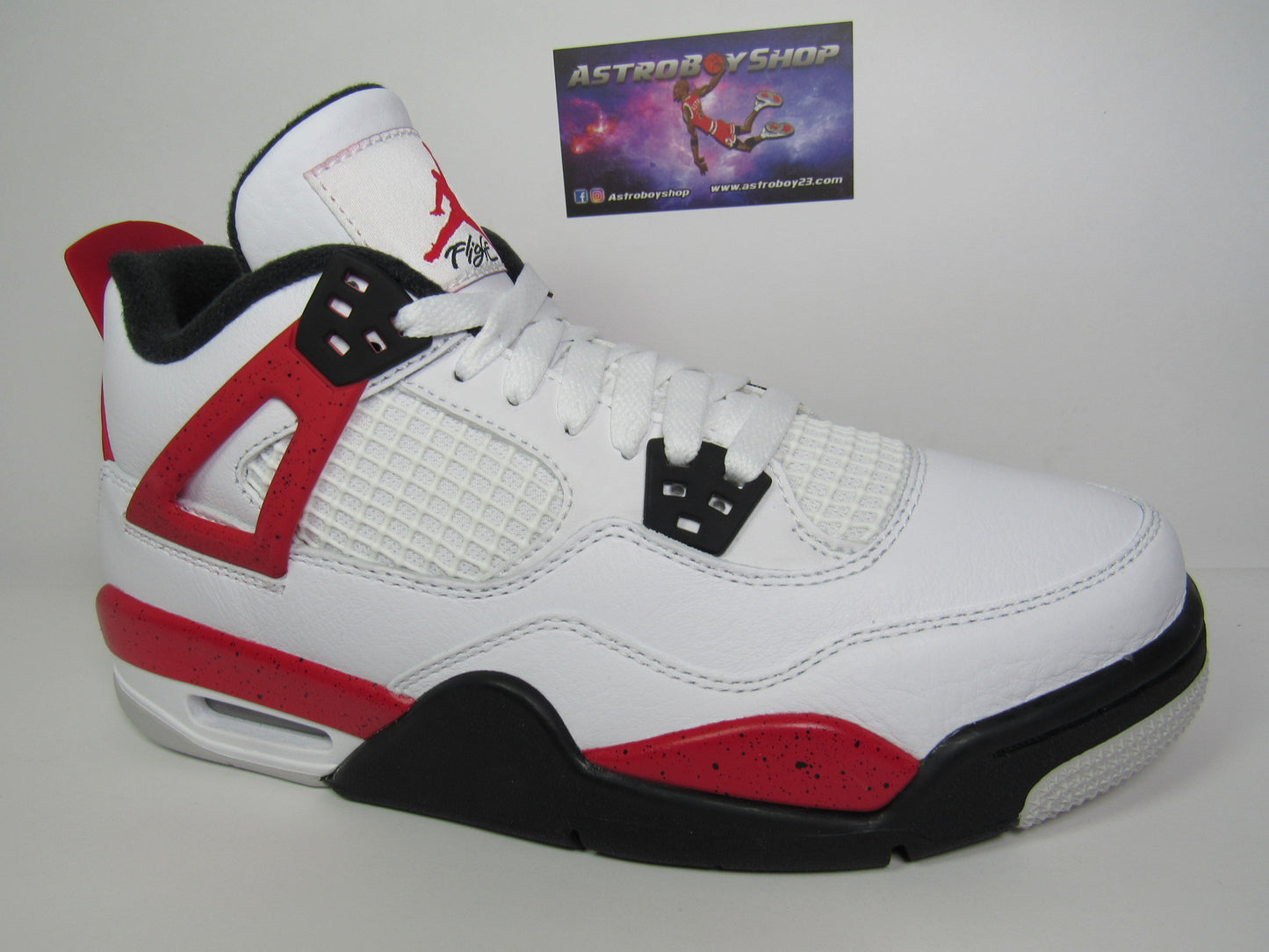 JORDAN 4 RED CEMENT GS KIDS EN CAJA