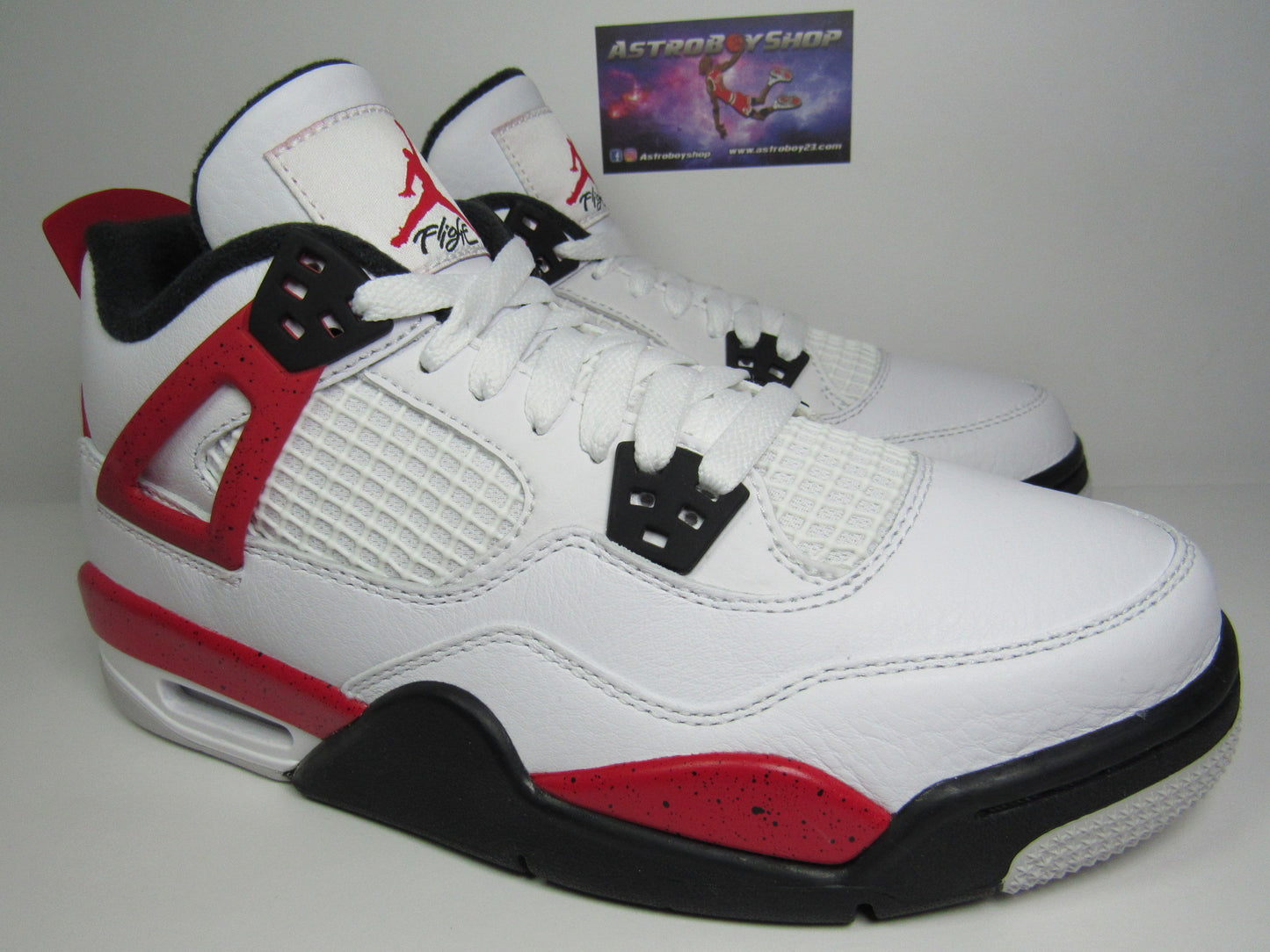 JORDAN 4 RED CEMENT GS KIDS EN CAJA