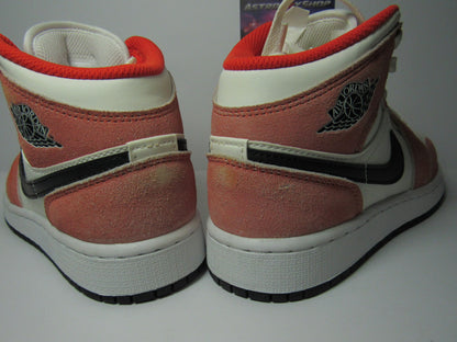 JORDAN 1 MID ORANGE SUEDE KIDS EN CAJA