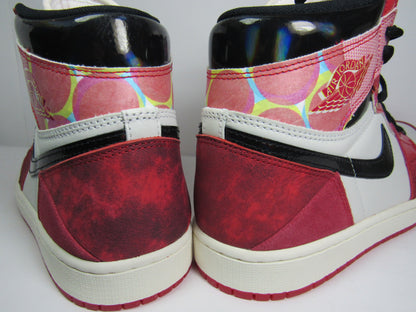 JORDAN 1 HIGH SPIDER VERSE GLOW IN THE DARK EN CAJA