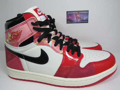 JORDAN 1 HIGH SPIDER VERSE GLOW IN THE DARK EN CAJA