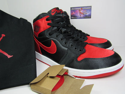 JORDAN 1 HIG (WMNS) SATIN BRED EN CAJA CON EXTRA LACES