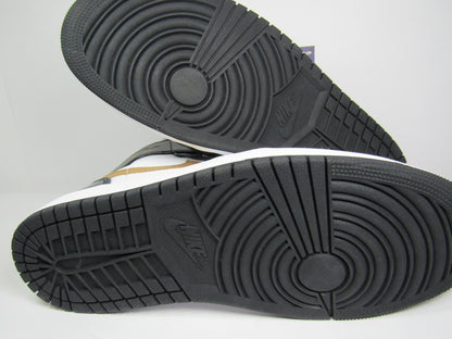 JORDAN 1 MID PATENT GOLD EN CAJA