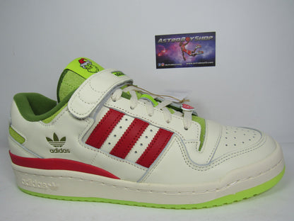 ADIDAS FORUM GRINCH 2 WHITE GREEN CON ESFERA Y PINES