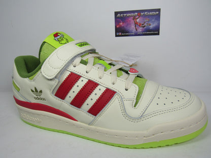 ADIDAS FORUM GRINCH 2 WHITE GREEN CON ESFERA Y PINES