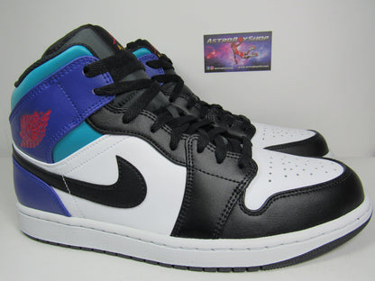 JORDAN 1 MID TEAL PURPLE EN CAJA