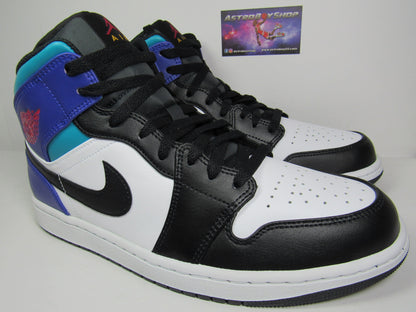 JORDAN 1 MID TEAL PURPLE EN CAJA