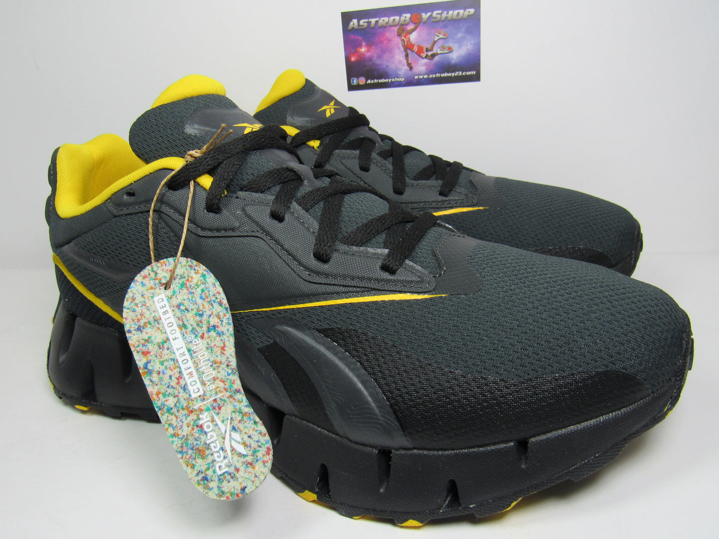 REEBOK ZIG DYNAMICA 4 GREY YELLOW EN CAJA