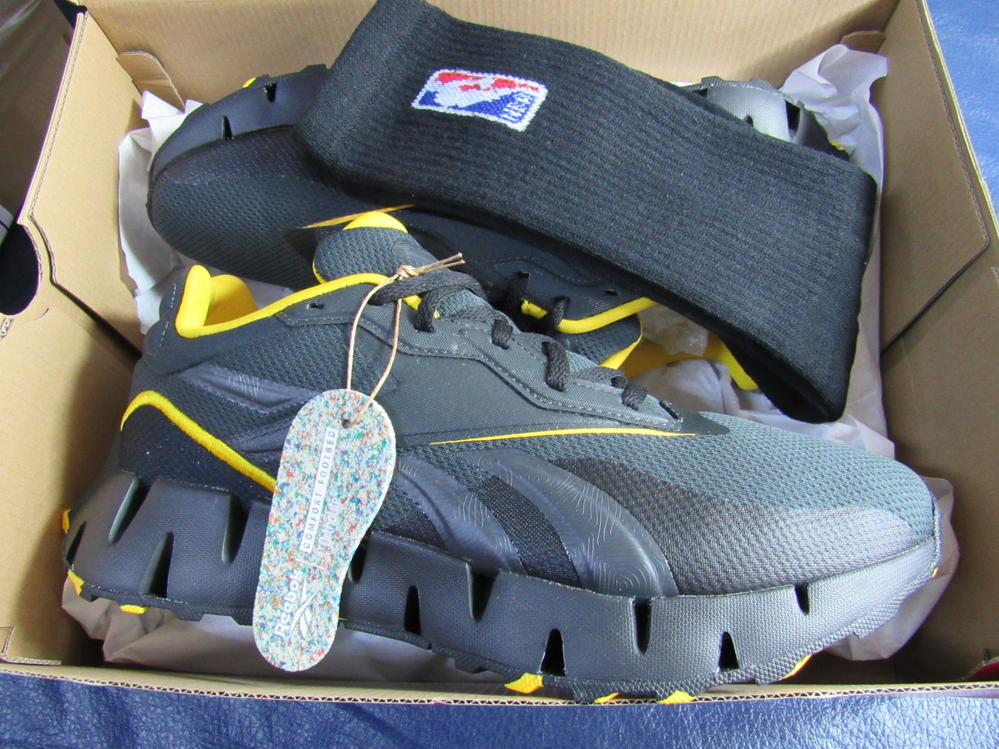 REEBOK ZIG DYNAMICA 4 GREY YELLOW EN CAJA