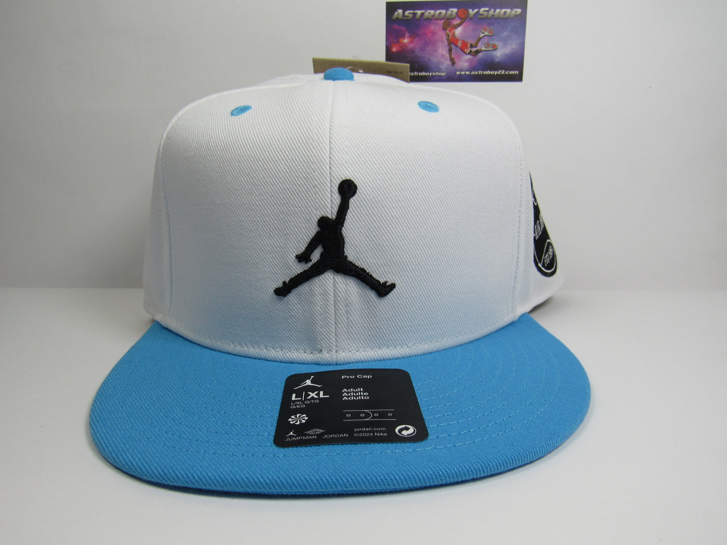 GORRA PLANA JORDAN MVP PRO WHITE BLUE (L/XL)