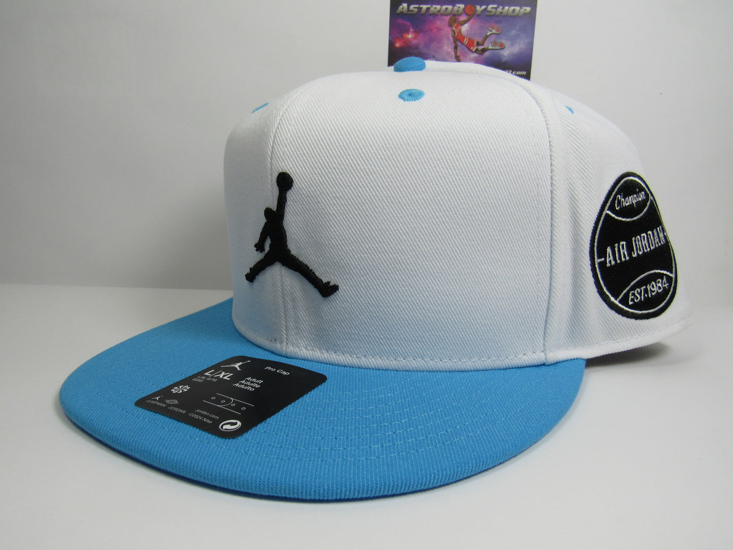 GORRA PLANA JORDAN MVP PRO WHITE BLUE (L/XL)