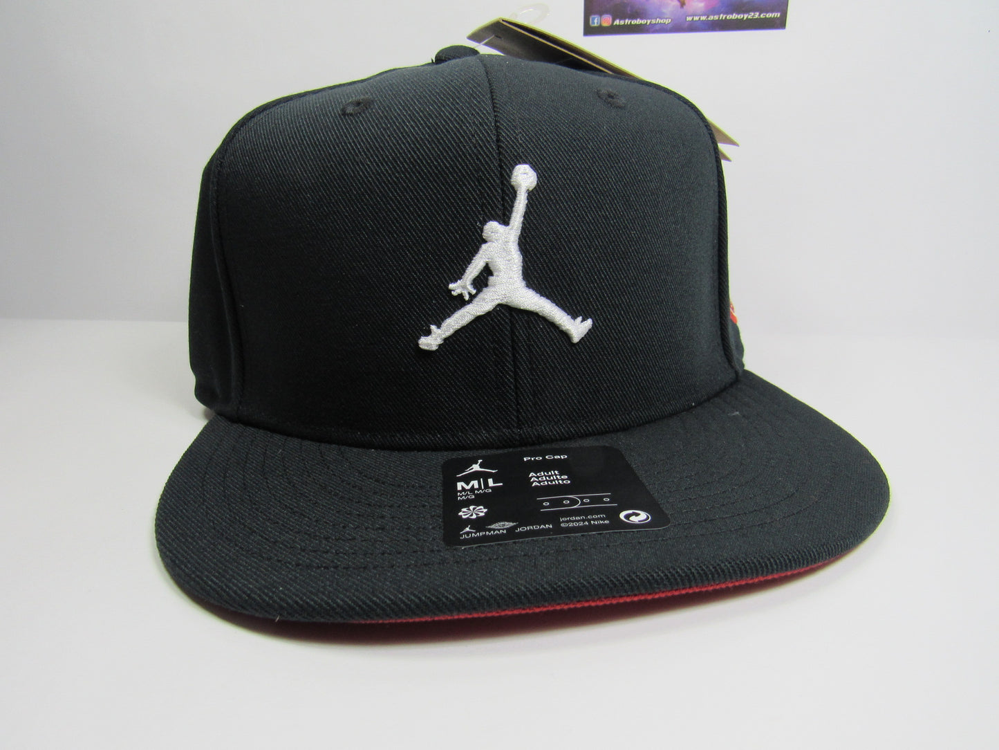 GORRA JORDAN MVP PRO CHAMPION BLACK (M/L)