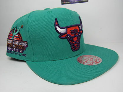 GORRA PLANA BULLS ALL STARS PHOENIX EMERALD MITCHELL AND NESS