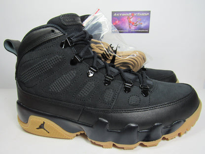 JORDAN 9 BOOT BLACK GUM EN CAJA