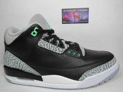 JORDAN 3 GREEN GLOW EDITION EN CAJA