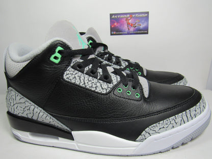 JORDAN 3 GREEN GLOW EDITION EN CAJA