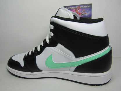JORDAN 1 MID GREEN GLOW EN CAJA