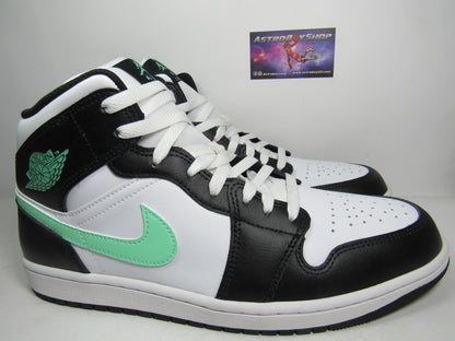 JORDAN 1 MID GREEN GLOW EN CAJA