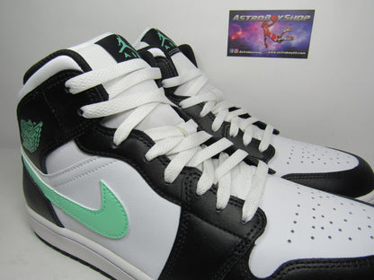 JORDAN 1 MID GREEN GLOW EN CAJA
