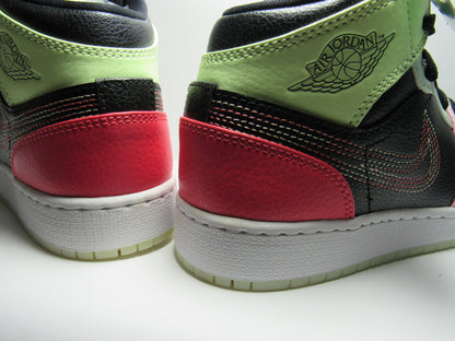 JORDAN 1 MID KIDS GLOW FOSFORECENETES EN CAJA